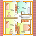 Einfamilienhaus - Trend 125: Grundriss Dachgeschoss